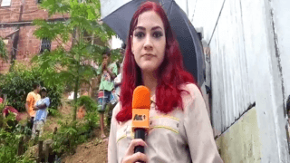 Chuva forte provoca deslizamento em Manaus (bairro Novo Israel)