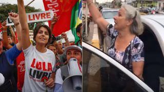 Manuela D'ávila é hostilizada por eleitora de Bolsonaro; veja vídeo