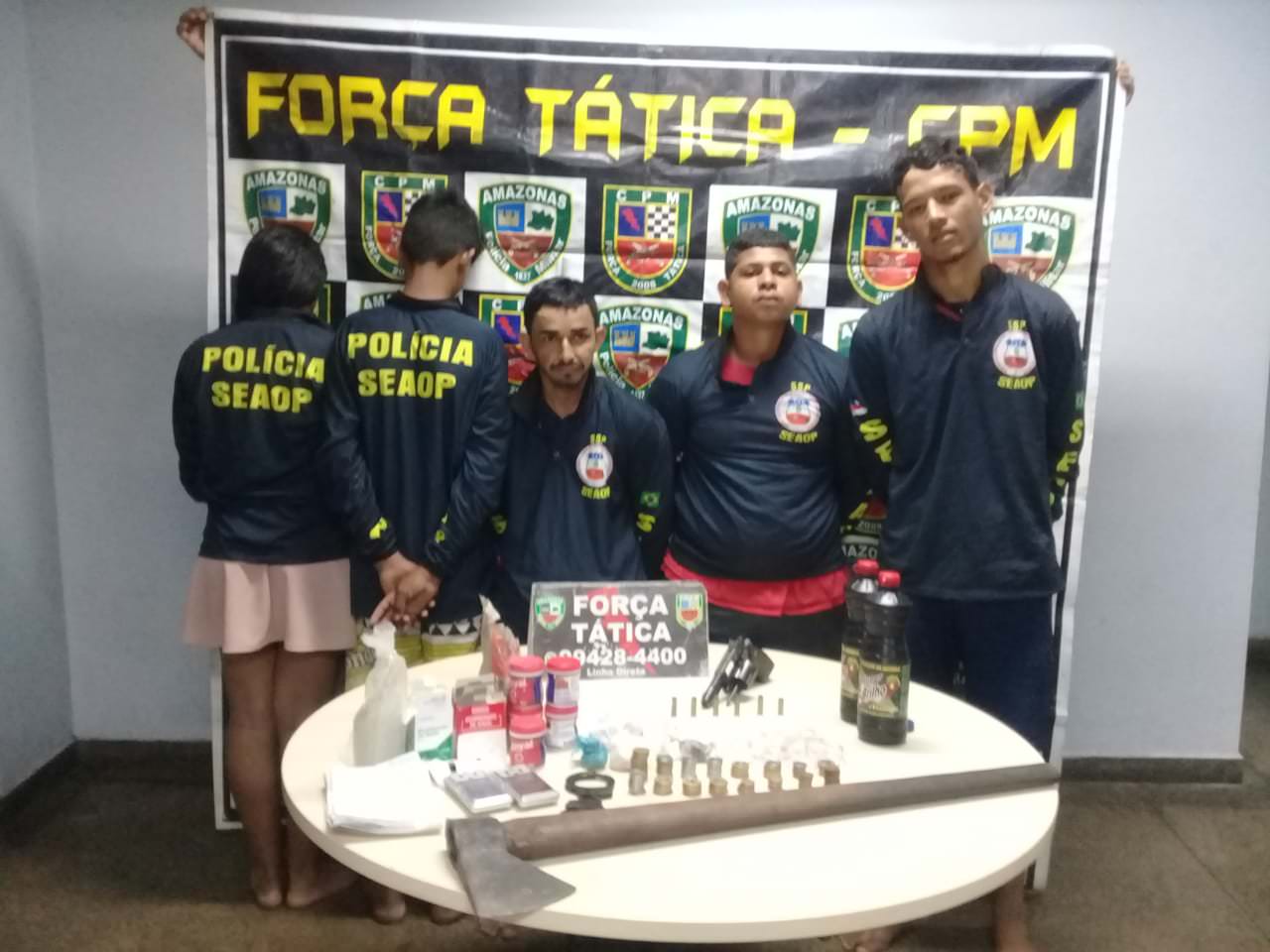 Força Tática prende quadrilha e resgata vítima de cativeiro após denúncia
