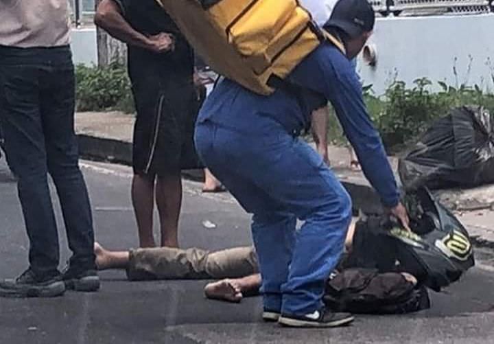Acidente de moto deixa rapaz gravemente ferido próximo ao Aeroclube