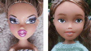 Artista recicla bonecas e transforma em versões infantis; confira