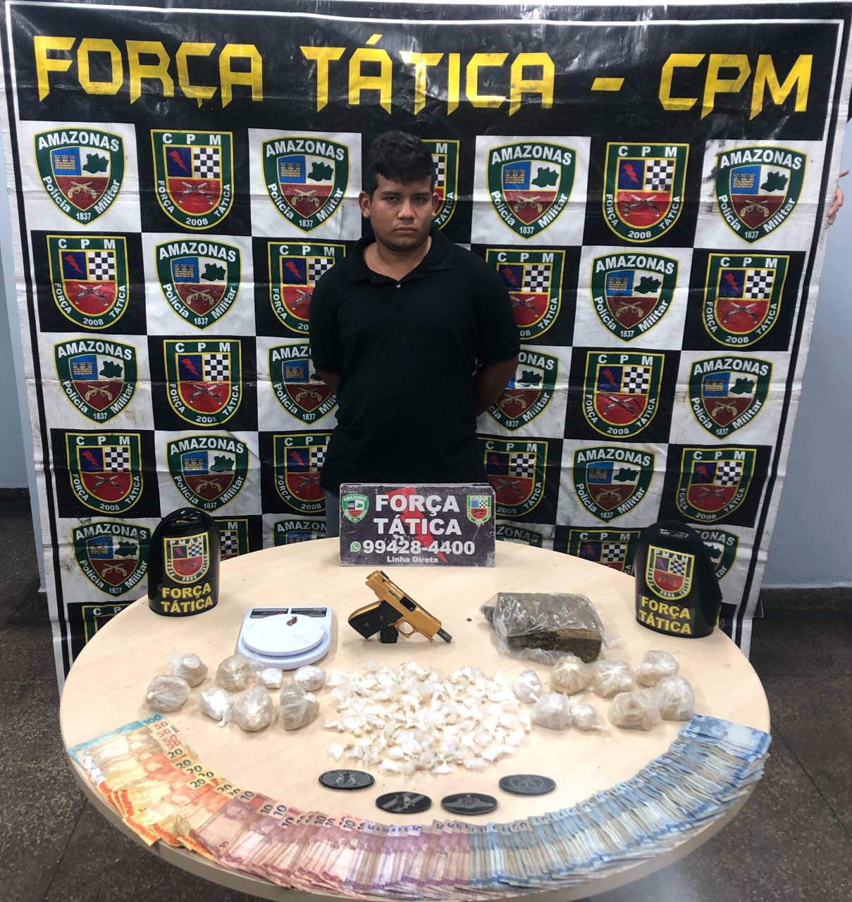Homem é preso com drogas na Zona Leste de Manaus