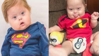 Super Chico: Bebê com Síndrome de Down viraliza na web com fantasias de heróis