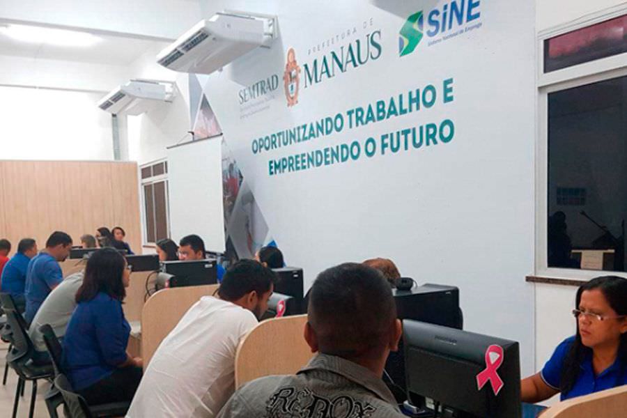 Postos do Sine Manaus ofertam 46 vagas de emprego nesta segunda-feira