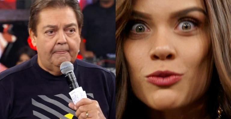 Faustão põe bailarina em saia justa ao vivo durante  Domingão do Faustão