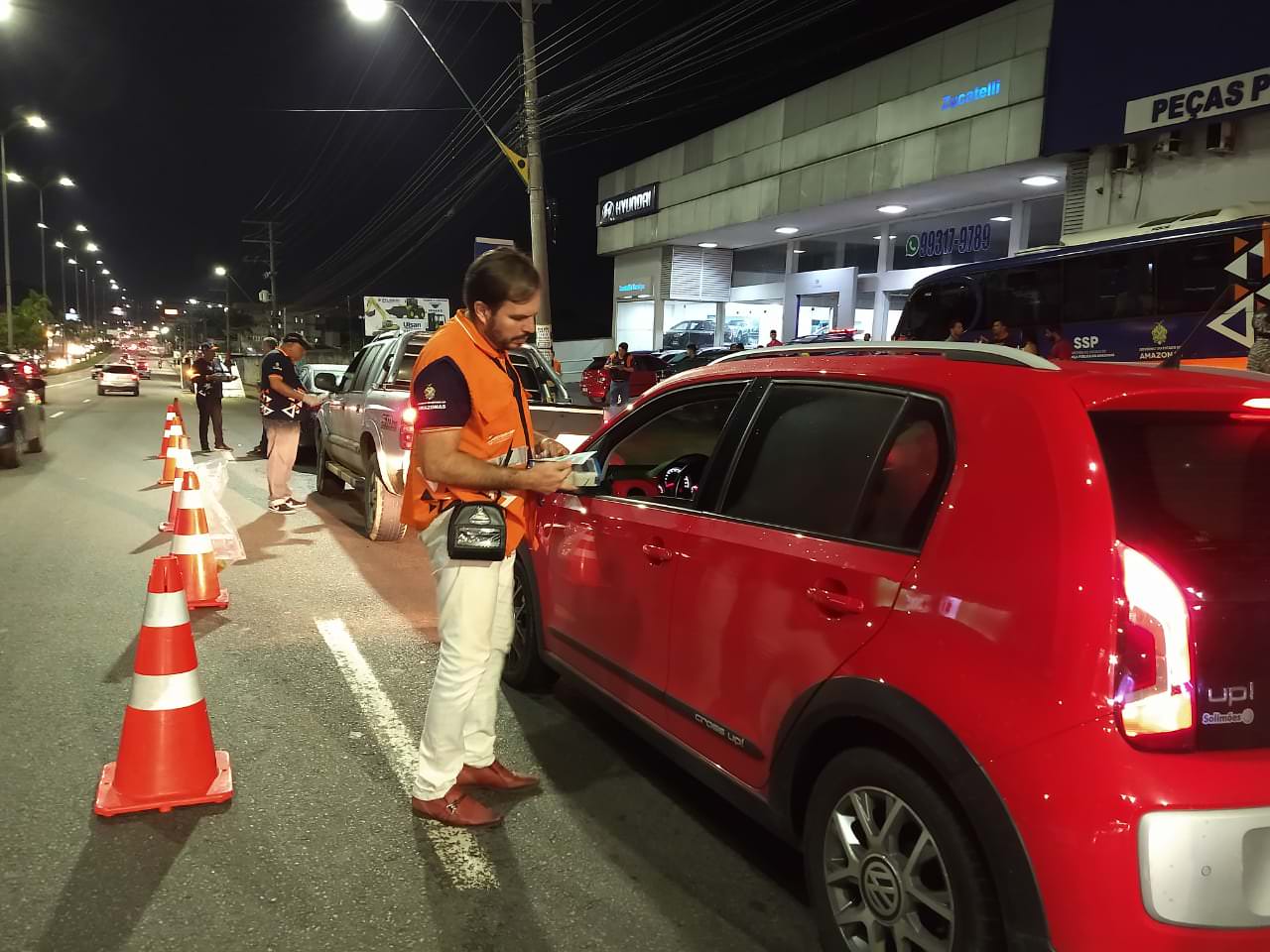 Em Manaus, 28 motoristas são flagrados dirigindo bêbados na Lei Seca