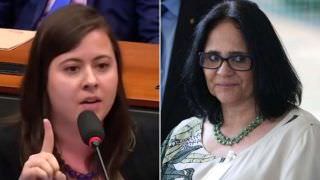 Deputada do PSOL confronta Damares: ‘A mão que dá flor também enforca uma mulher’
