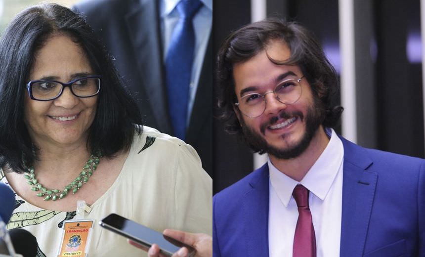 “Como ele é lindo, meu Deus”, diz Damares sobre namorado de Fátima Bernardes