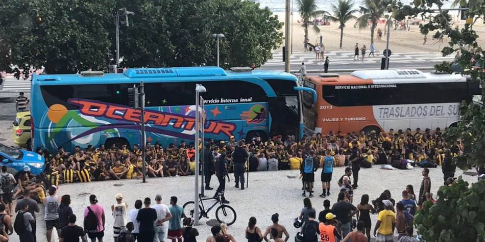 Três torcedores do Peñarol são presos por causa de tumultos