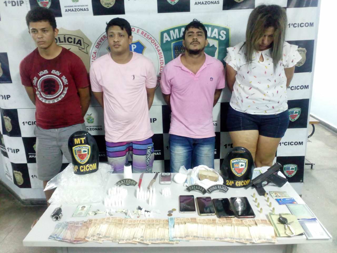 Grupo que aguardava rivais de facção para matá-los é preso em Manaus