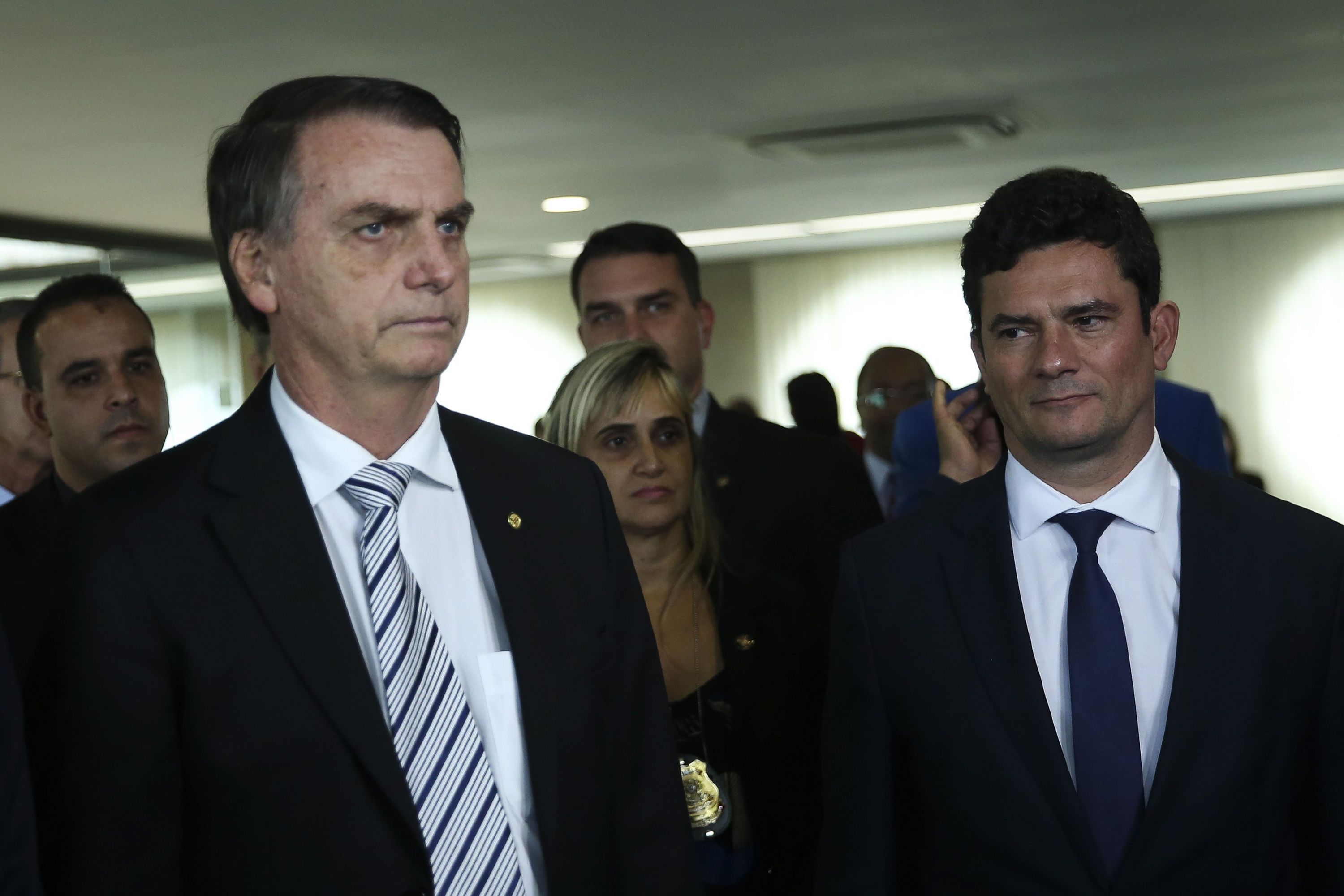 'Na 1ª vaga que tiver', Bolsonaro quer indicar Sérgio Moro ao STF