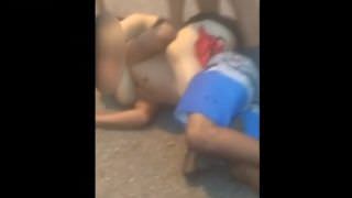 Após roubar celular, suspeito chora ao levar mata-leão de mulher; Assista