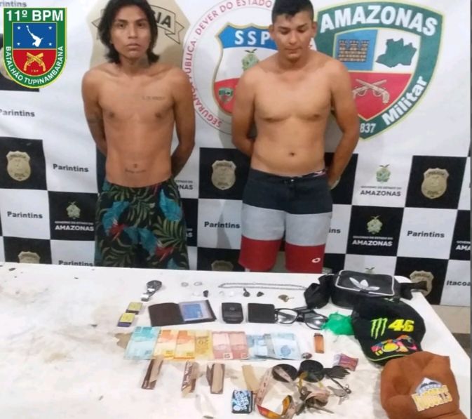 Em bar, dupla é presa por tráfico de drogas após denúncia anônima no AM