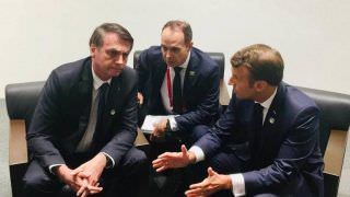 Bolsonaro conversa com Macron e o convida para visitar a Amazônia