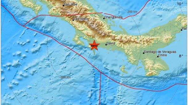 Terremoto atinge fronteira do Panamá com a Costa Rica
