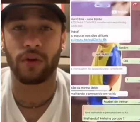Em vídeo, Neymar rebate acusação de estupro e expõe conversa íntima