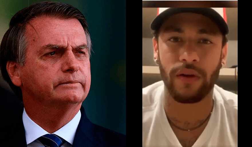 Bolsonaro diz querer abraçar Neymar: ‘Está em momento difícil’