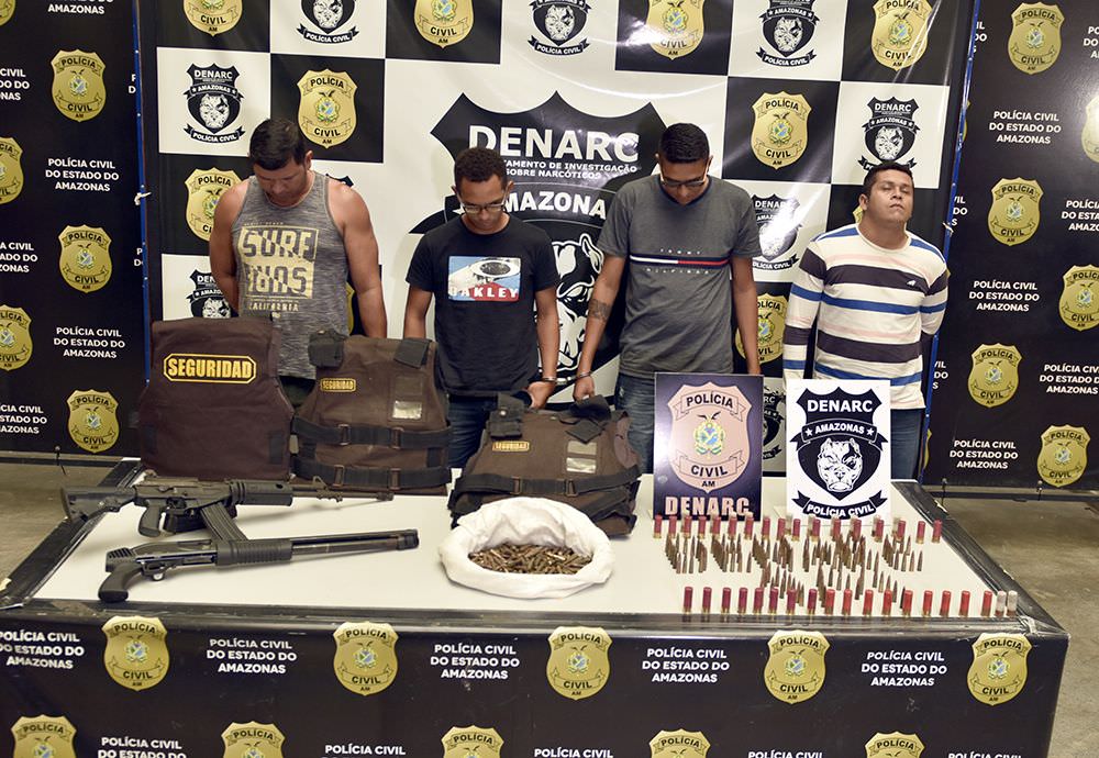 Preso grupo fortemente armado que faria transporte de drogas, no AM
