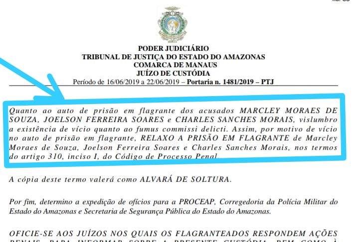 “Vícios” processuais liberam envolvidos na morte de PM em Manaus