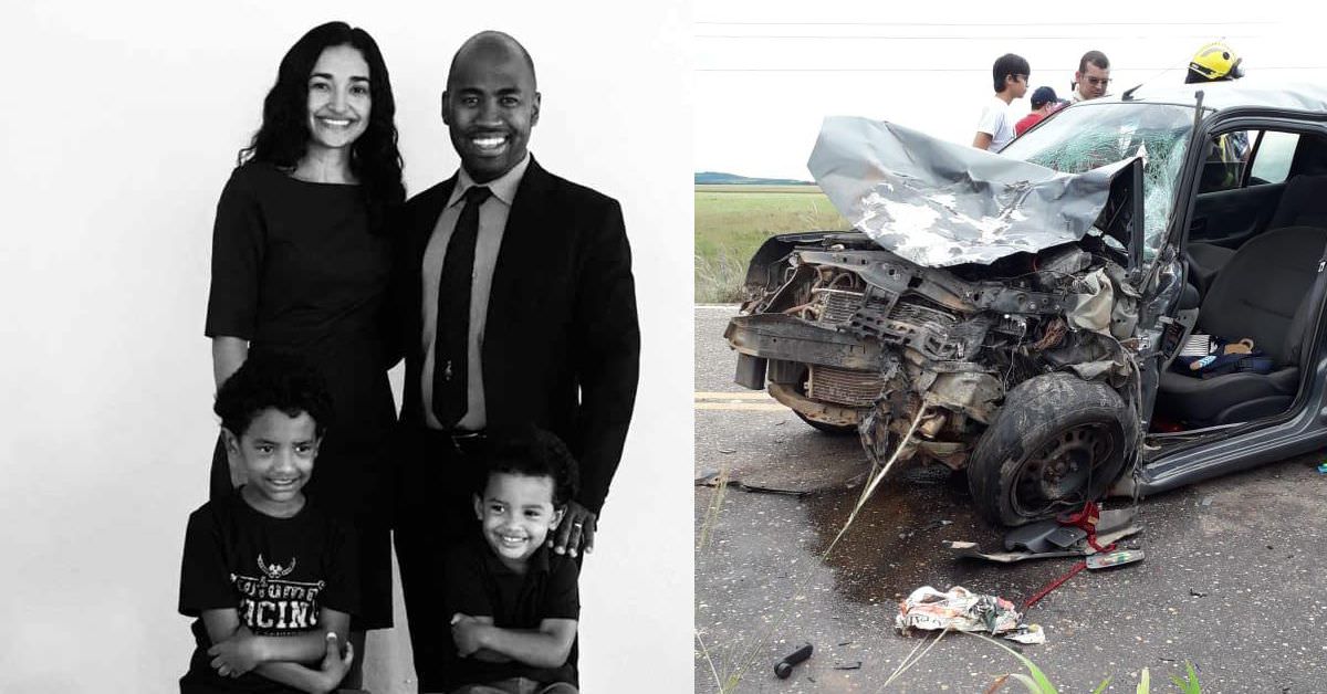 Pastor e esposa perdem os dois filhos em grave acidente de carro, em RR