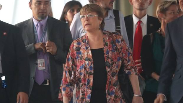 Na Venezuela, Bachelet discute crise humanitária