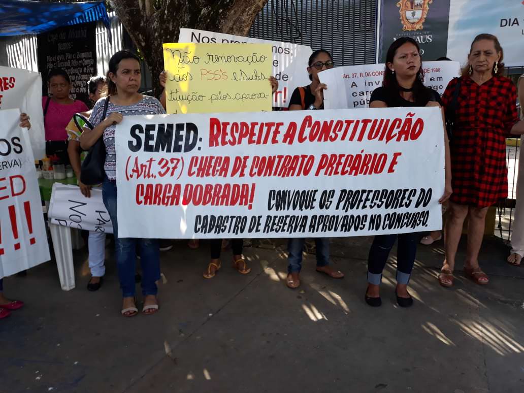 Aprovados no concurso de 2018 da Semed reivindicam convocação