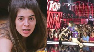 Gessica Kayane cai no chão e fica ferida durante gravação do 'Só Toca Top'
