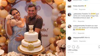 Primeira-dama do Estado revela gravidez na sua conta do Instagram
