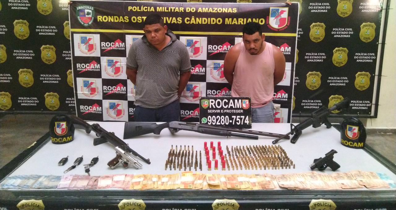 Líder de facção é preso com fuzis e espingardas em Manaus, diz polícia