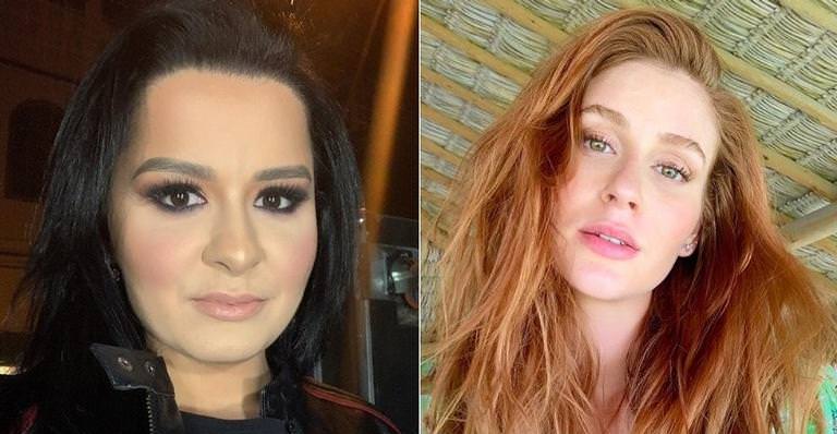Maraisa surge ruiva e manda recado para Marina Ruy Barbosa: 'Se cuida'
