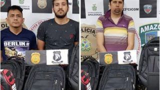 Preso trio que usava 'chapolin' para furtar produtos de carros em Manaus