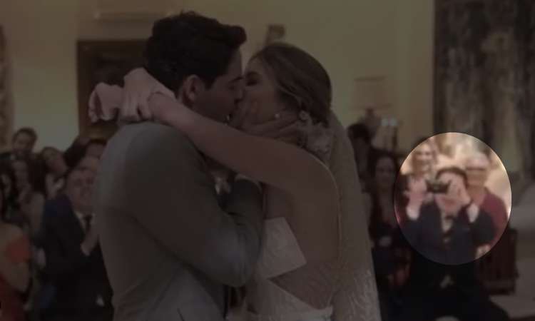 Silvio Santos rouba cena em casamento de Rebeca e Pato