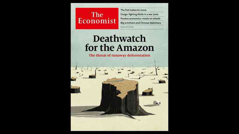 Economist alerta para 'velório' da Amazônia e critica Bolsonaro