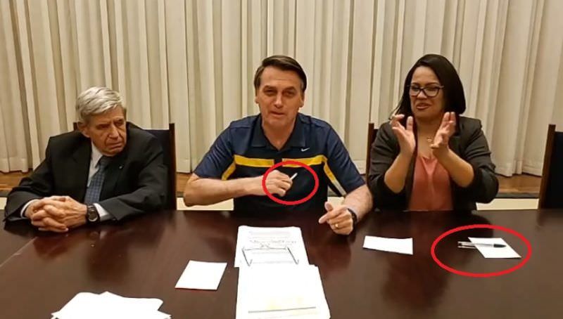 Bolsonaro boicota a marca de canetas Bic por ser uma empresa francesa