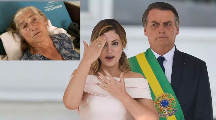 Michelle está arrasada após revelações sobre família, diz Bolsonaro