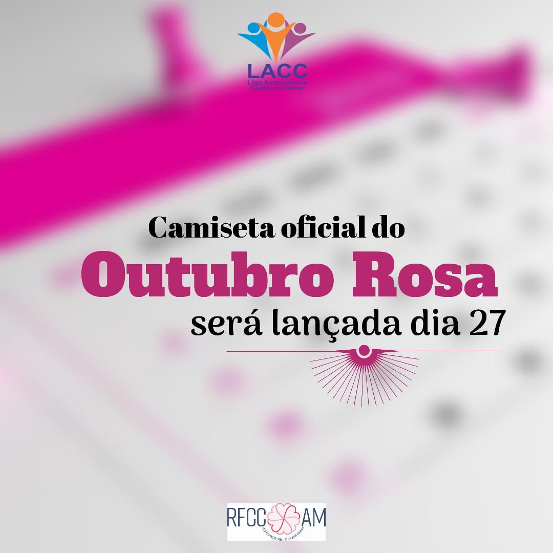 Com apoio da Lacc, Rede Feminina lança camiseta do Outubro Rosa