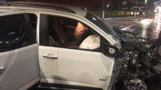 Acidente na Torquato Tapajós deixa três pessoas feridas