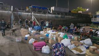 Cães farejadores localizam drogas em embarcação na Manaus Moderna
