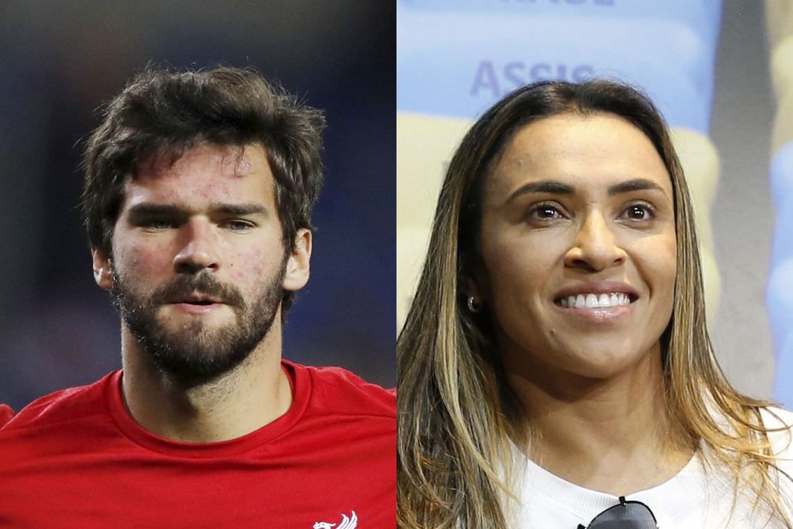 Marta e Alisson concorrem a melhores do mundo de 2019