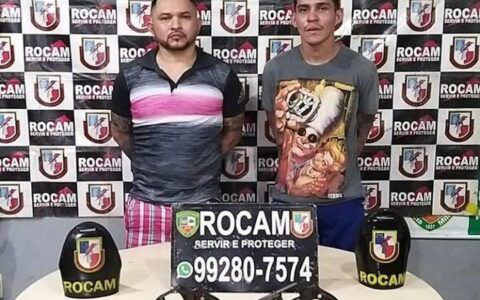 Dupla é presa com armas que seriam usadas para executar rivais