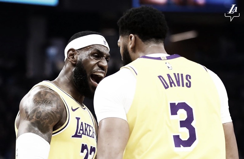 Davis aplica ‘lei do ex’ e LeBron faz história em vitória dos Lakers na NBA