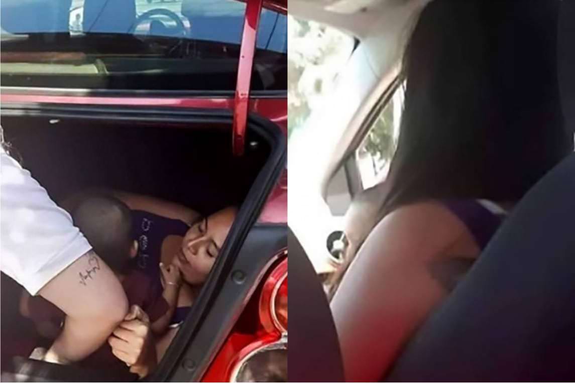 Mulher se esconde com filho na porta-mala do carro só para vigiar marido