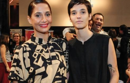 Camila Pitanga leva o novo amor em pré-estreia de filme no Rio