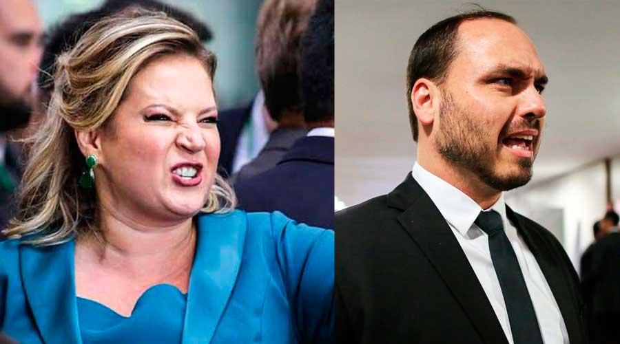 Joice Hasselman diz que Eduardo Bolsdonaro lidera ataques vituais