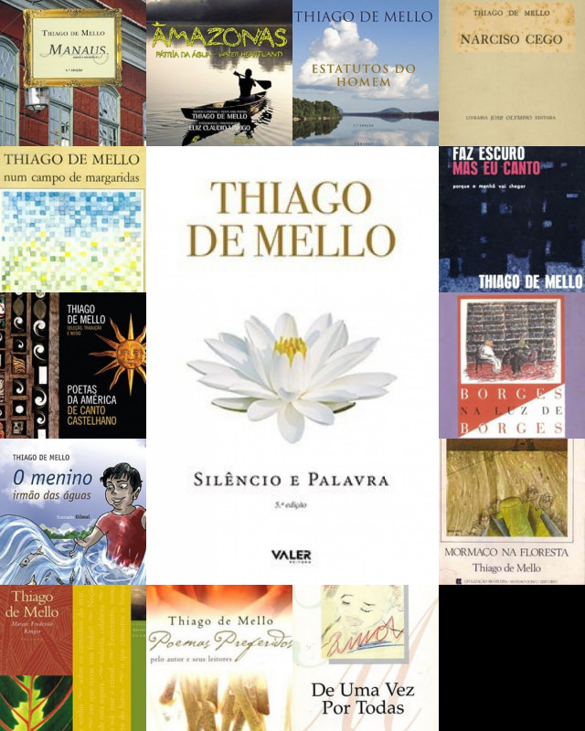 Obras do poeta Thiago de Mello / Acervo Prefeitura de Manaus