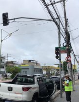 Prejuízos causados por vandalismo em sinalização em Manaus somam R$ 11 mil