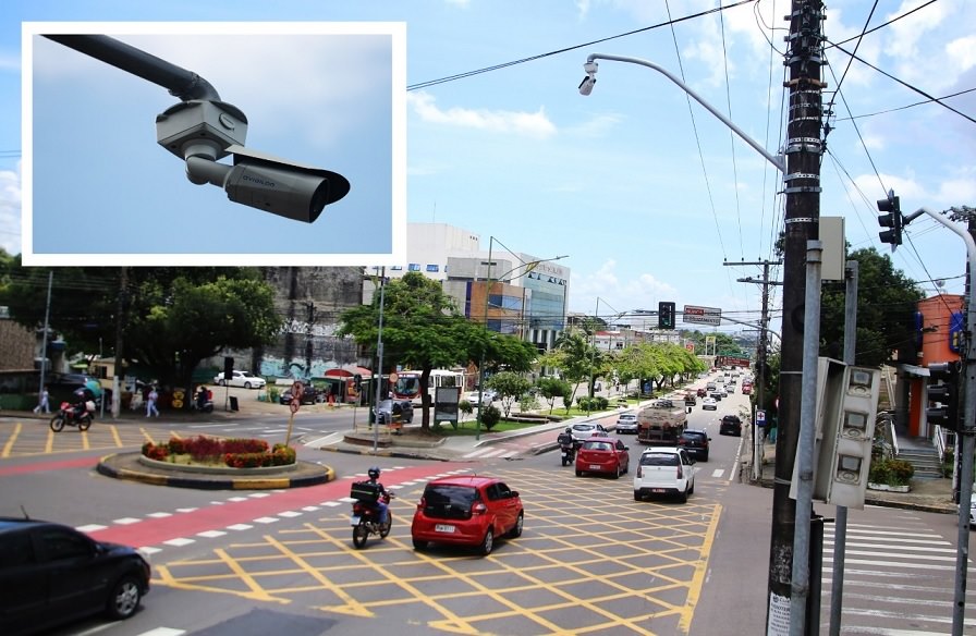 Prefeitura faz Instalações de câmeras de monitoramento em Manaus e condutores desconfiam do futuro