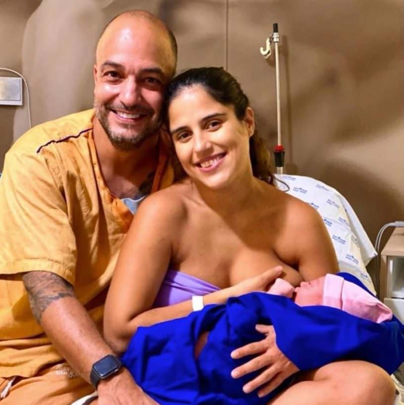 Camilla Camargo dá à luz Julia, sua segunda filha, em São Paulo