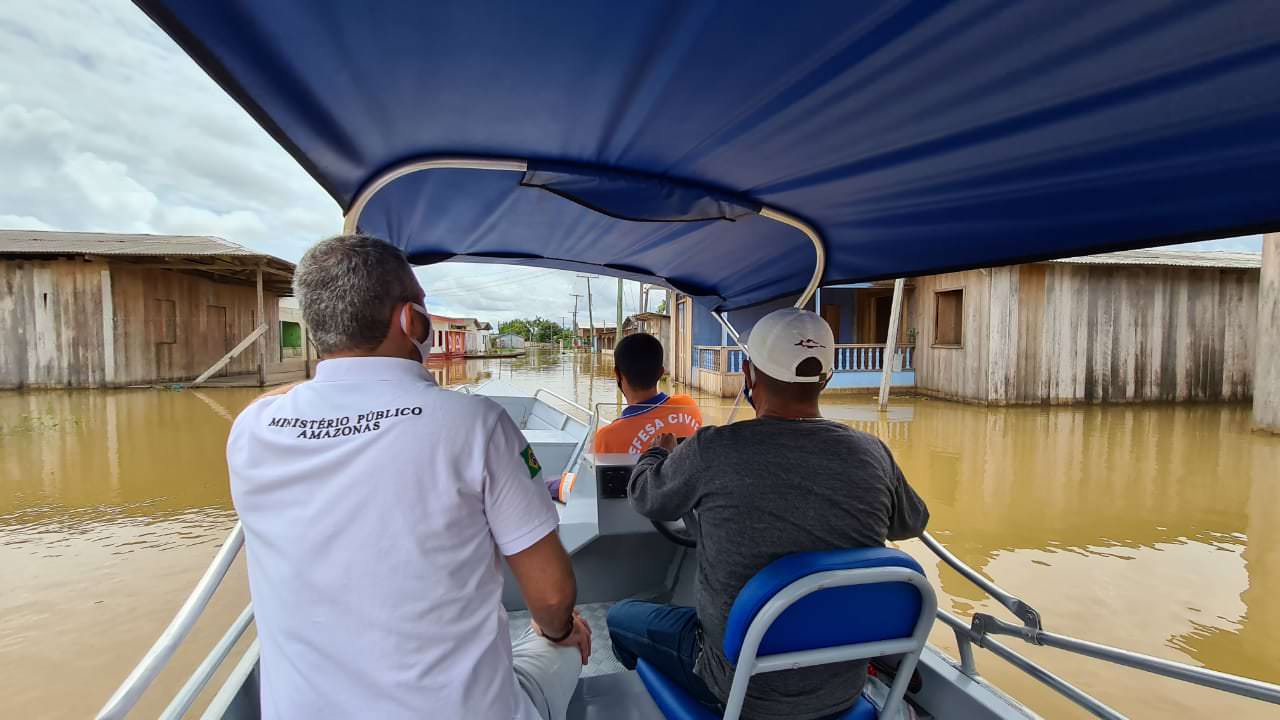 MP fiscaliza ações de enfrentamento às enchentes no interior do Amazonas