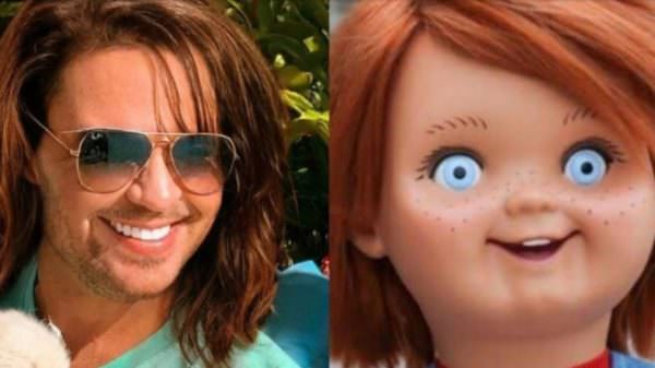 Eduardo Costa deleta foto após ser comparado com o boneco Chucky